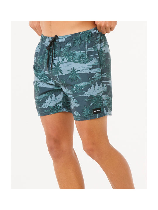 Szorty kąpielowe męskie RIP CURL Dreamers Volley moro szare

