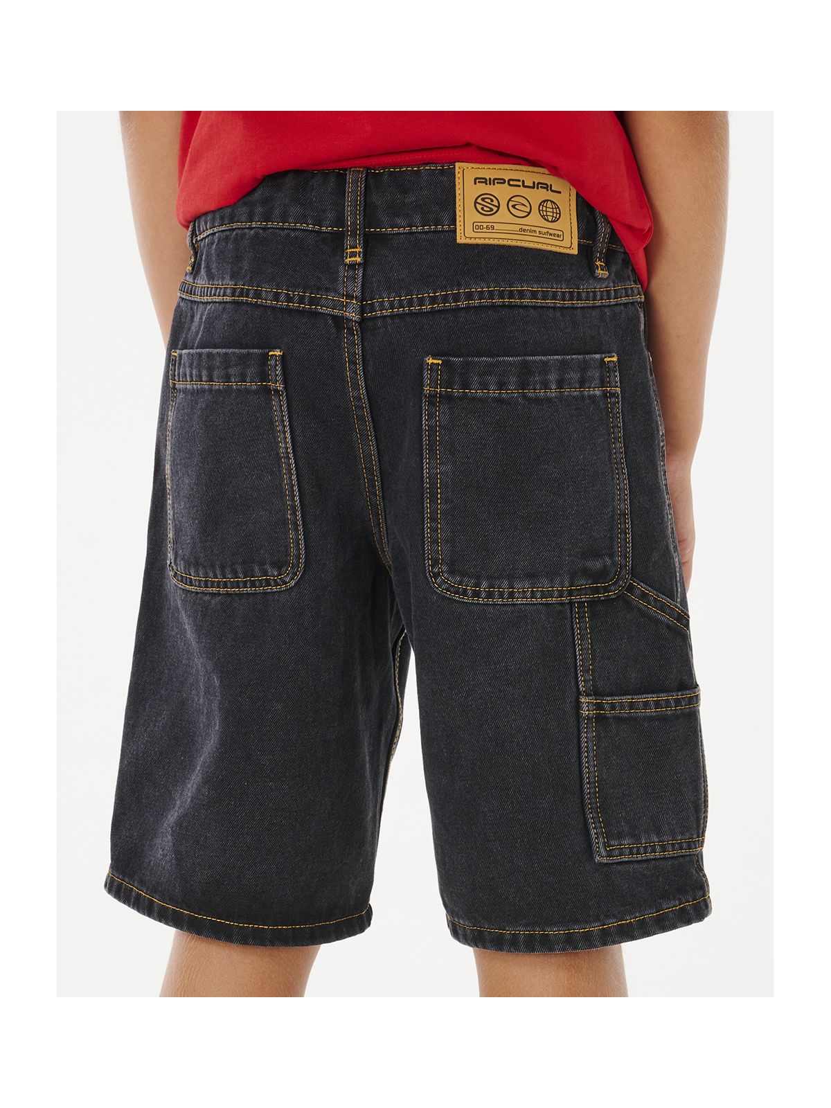 Szorty chłopięce RIP CURL Hyped Up Denim Walkshort-Boy czarne