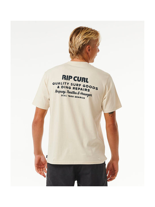 Koszulka RIP CURL Heritage Ding Repairs Tee biały - Adventure Sports
