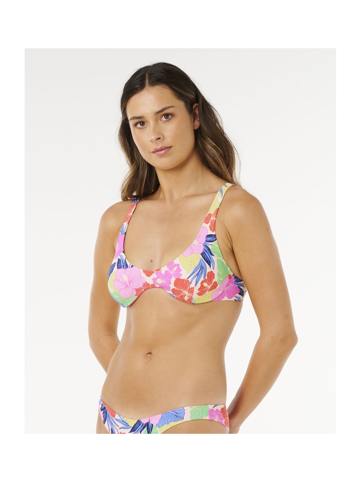 Góra bikini RIP CURL Party Wave Multi Fit Top Multicolor