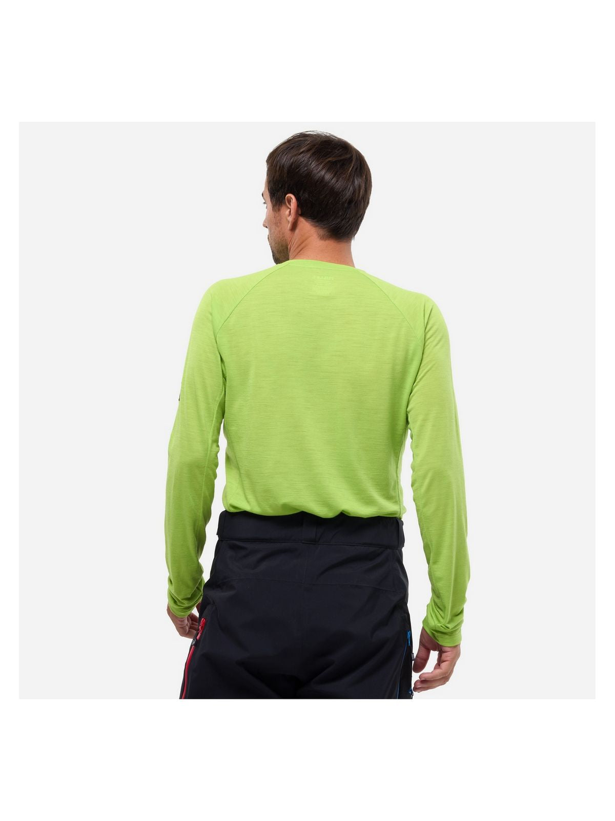 Koszulka męska MILLET Trilogy Wool Ts Ls M żółta limonkowa