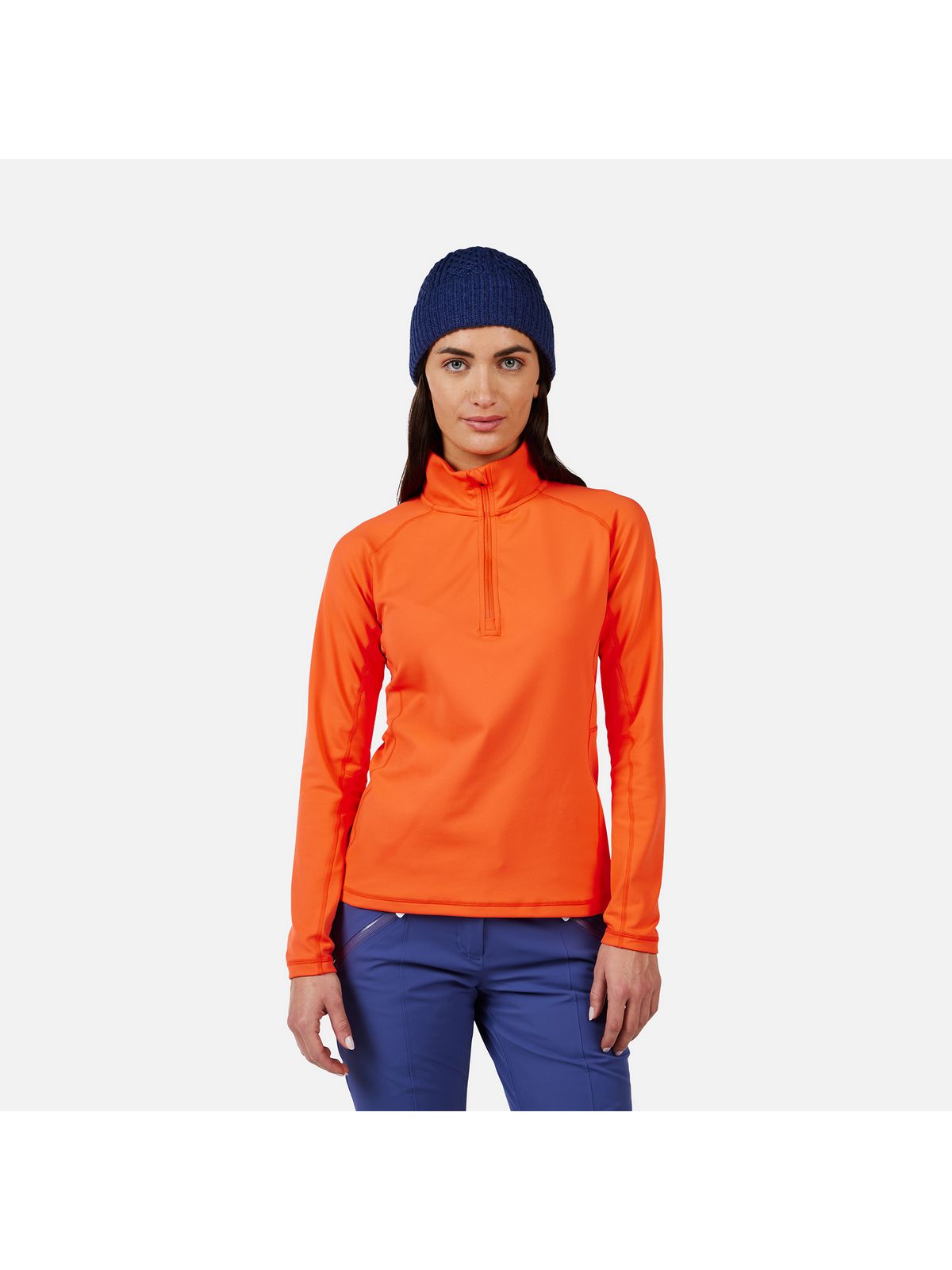 Bluza damska ROSSIGNOL W MID LAYER STRETCH HZ pomarańczowy