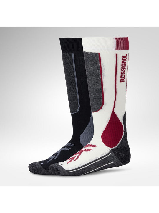 Skarpety narciarskie ROSSIGNOL Essential 2 Pack Ski Socks białe
