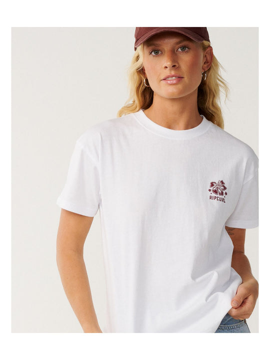 Koszulka damska RIP CURL Surf Puff Party Pack Relaxed biała
