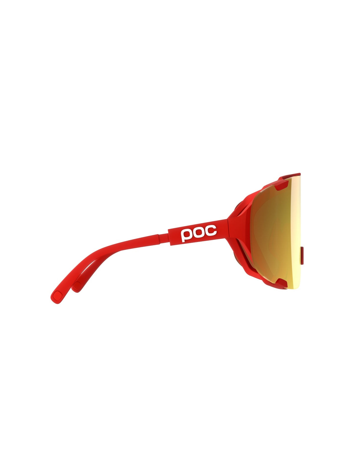 Okulary rowerowe POC Devour Mid czerwone - Clarity Road/Partly Sunny Gold cat.2