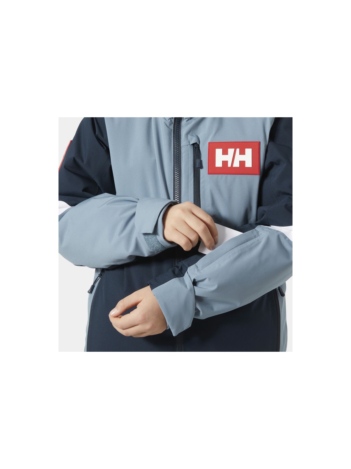 Kurtka narciarska dziecięca HELLY HANSEN Jr Elevate Jacket kolor granatowy
