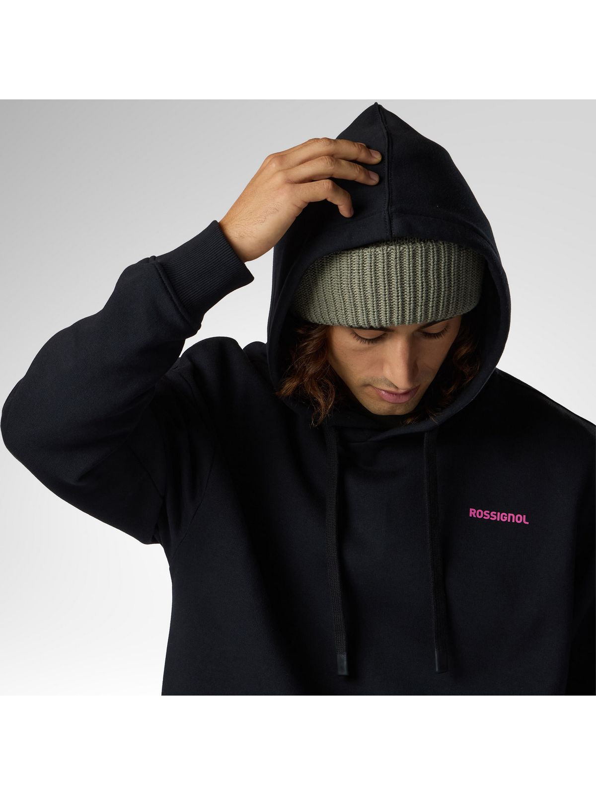 Bluza męska ROSSIGNOL M Waterfall Relax Hoodie czarna