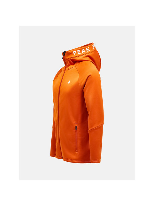 Bluza Peak Performance M Rider Zip Hood pomarańczowy - Adventure Sports
