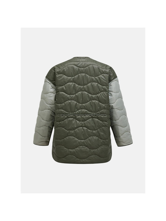Kurtka Peak Performance W Quilted Oversized Liner zielony - Adventure Sports
