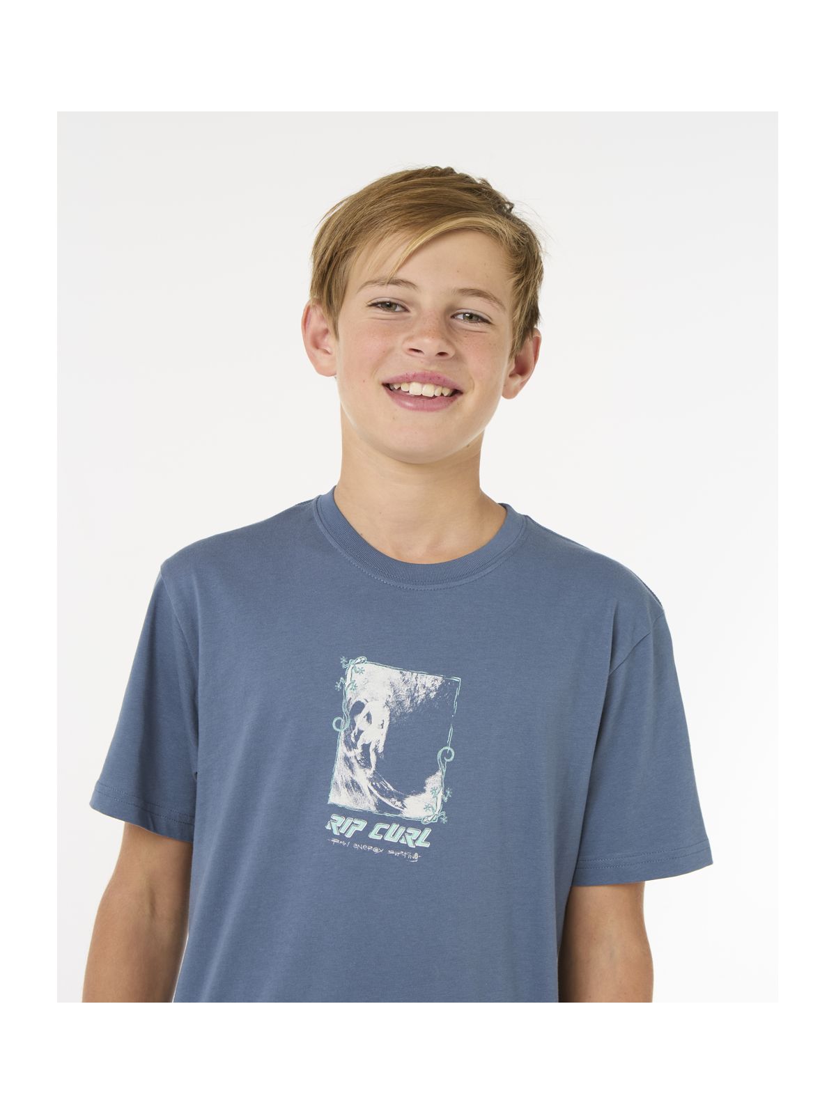 Koszulka RIP CURL Raw Energy Frame Tee - Boy granatowy