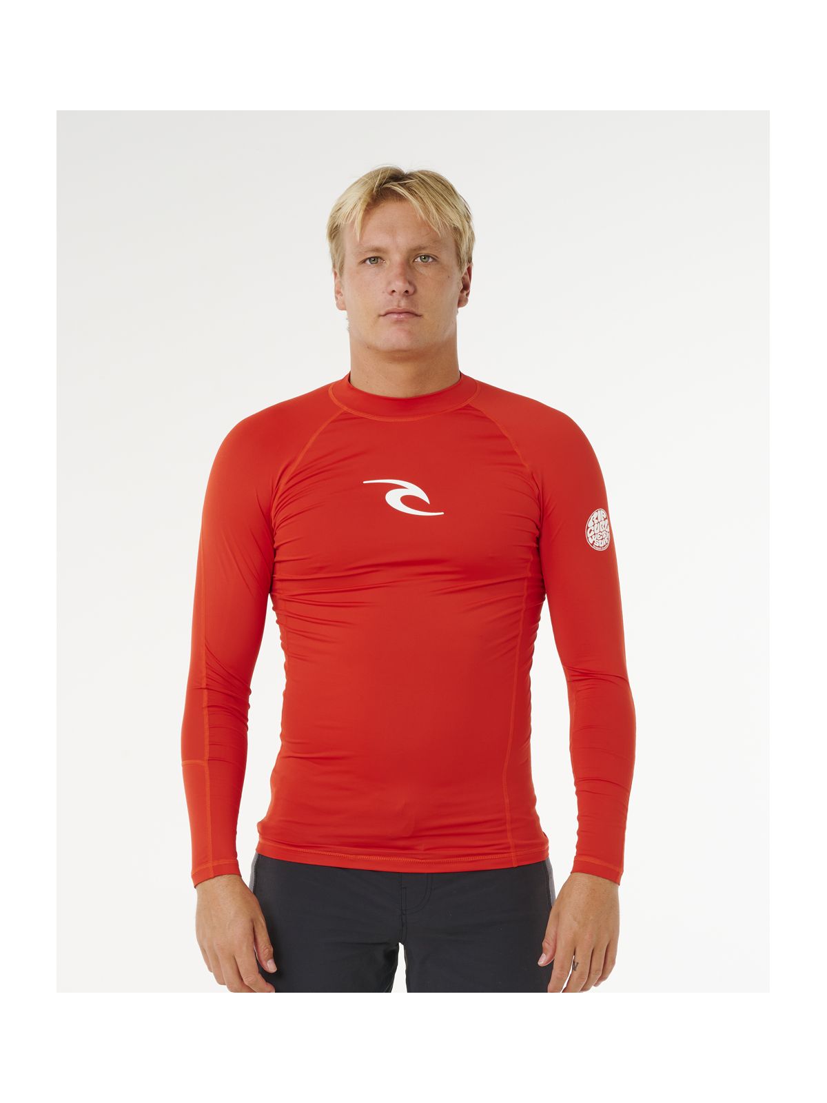 Lycra męska RIP CURL Waves Upf Perf L/S czerwona