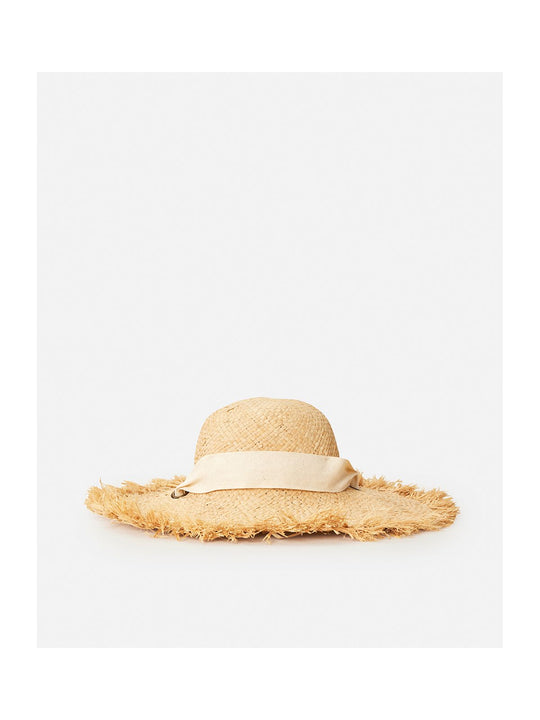 Kapelusz RIP CURL Wategos Fringed Straw Boho Hat beżowy
