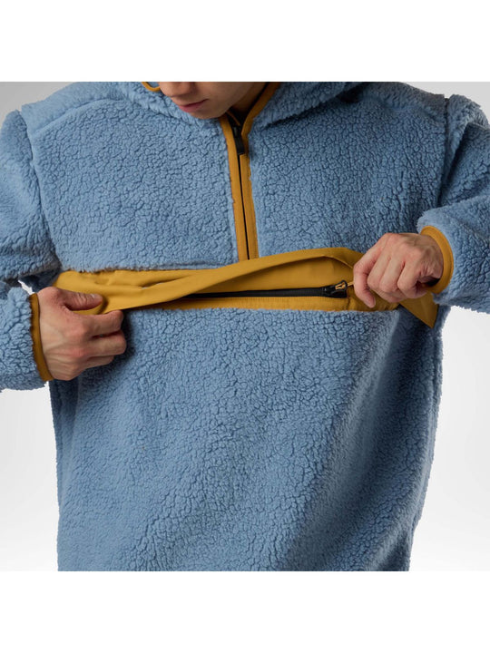 Bluza męska ROSSIGNOL Alltrack Anorak Fleece niebieska
