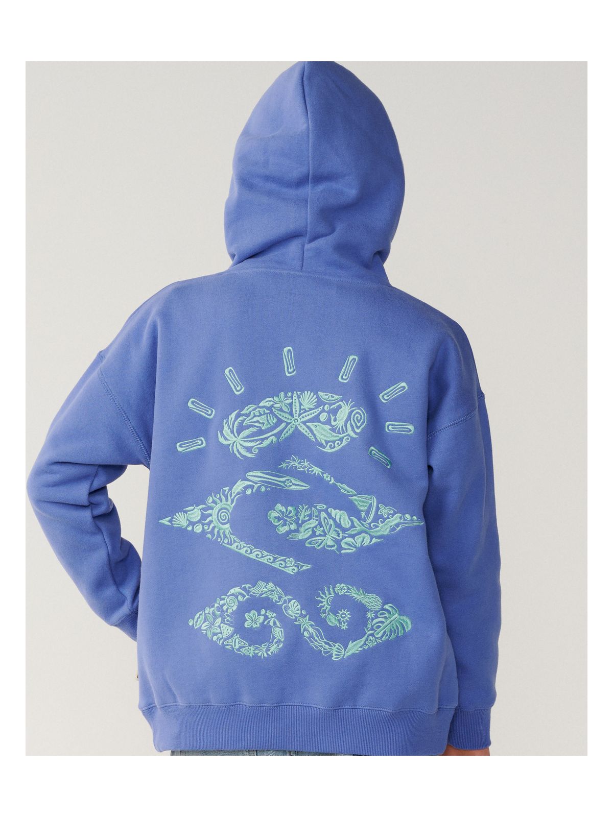 Bluza juniorska RIP CURL Sunkissed Search Hood - Girl niebieska
