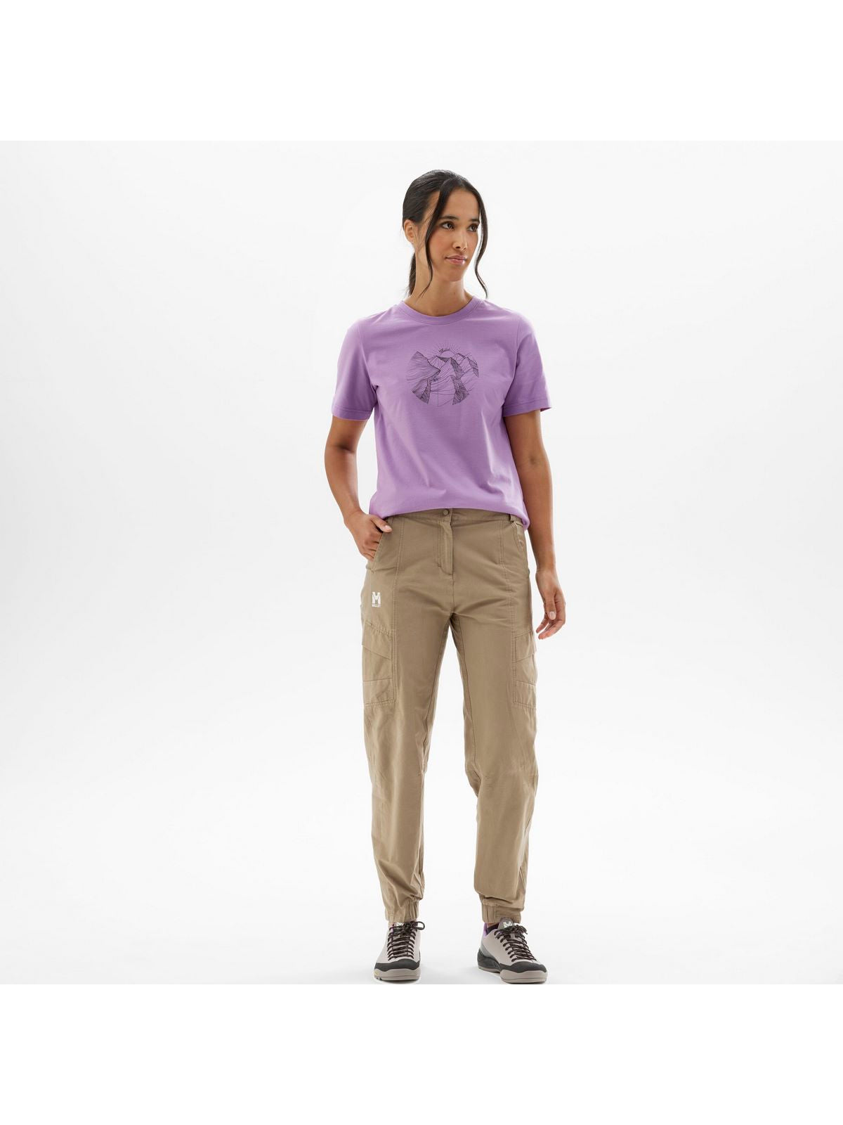 Spodnie MILLET W CIMAI COTTON PANT brązowe