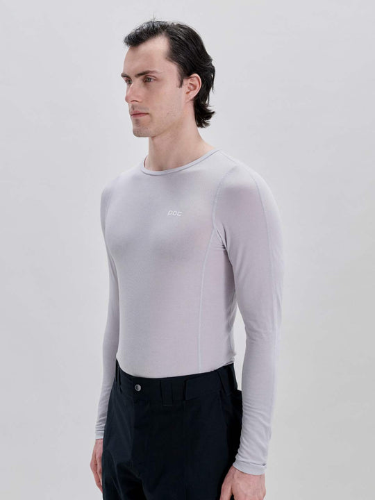 Koszulka POC M's Layer Mid L/S Jersey - Granite Grey
