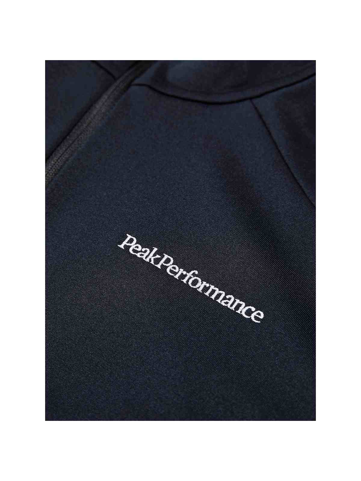 Bluza z kapturem damska PEAK PERFORMANCE Light Zip Hood czarna