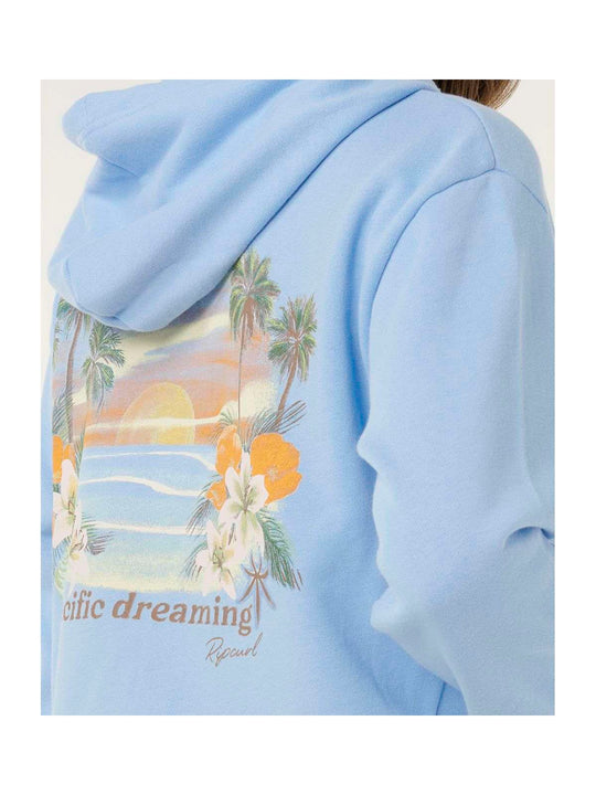 Bluza damska RIP CURL Poolside Zip Thru Relaxed Hood niebieska
