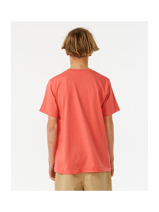 Koszulka RIP CURL Lost Islands Tee Kid czerwony - Adventure Sports
