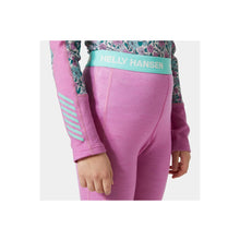 Bielizna dziecięca HELLY HANSEN Jr Graphic Lifa Merino Set kolor różowy

