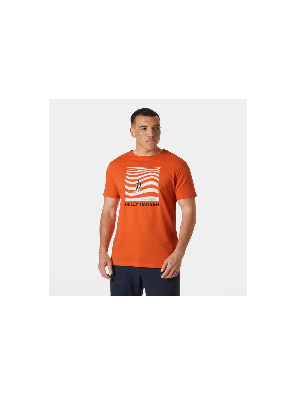 Koszulka HELLY HANSEN SHORELINE T-SHIRT 3. pomarańczowy - Adventure Sports