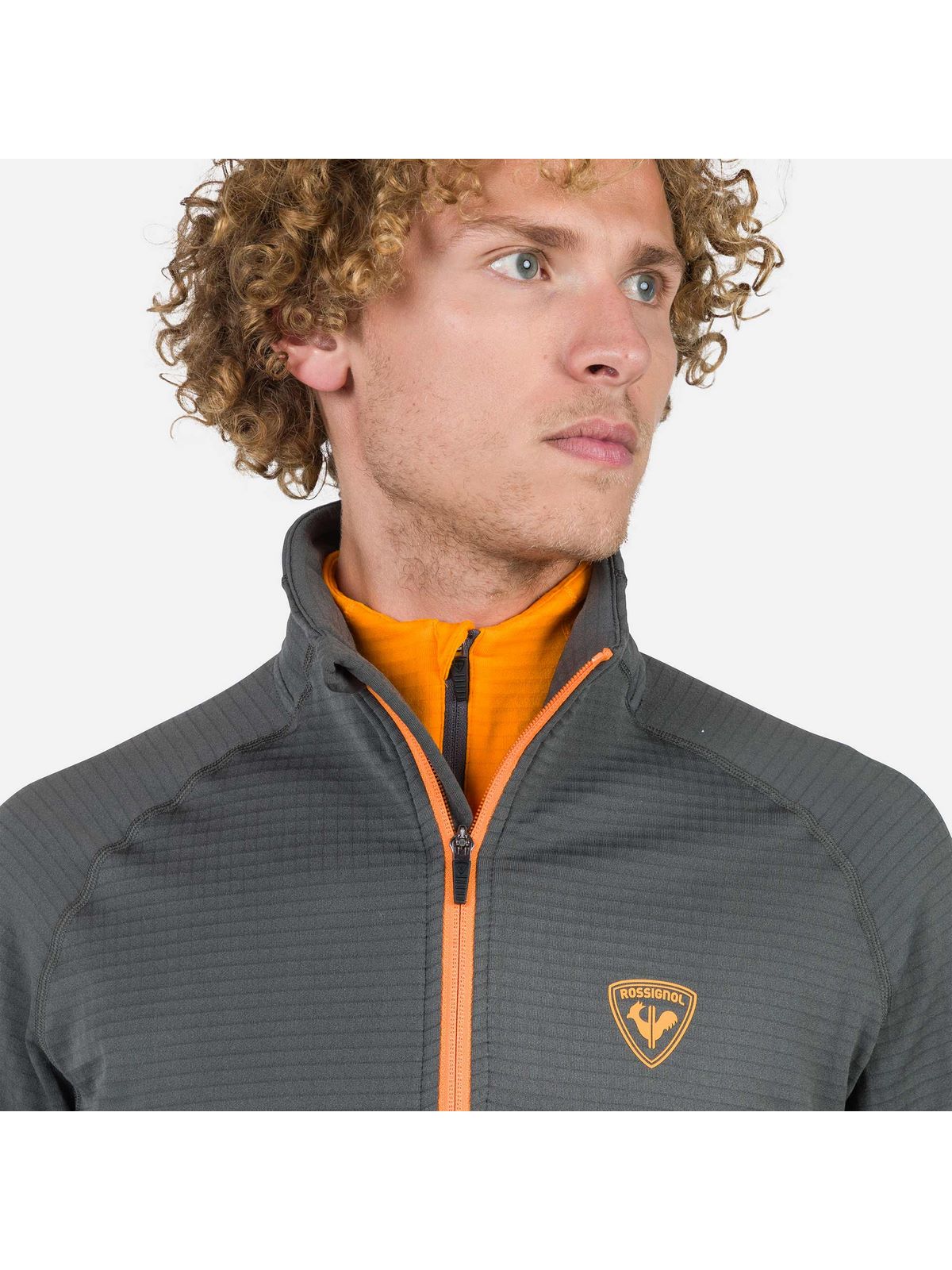 Bluza outdoorowa męska Rossignol Blackside Fleece Fz szara - Adventure Sports