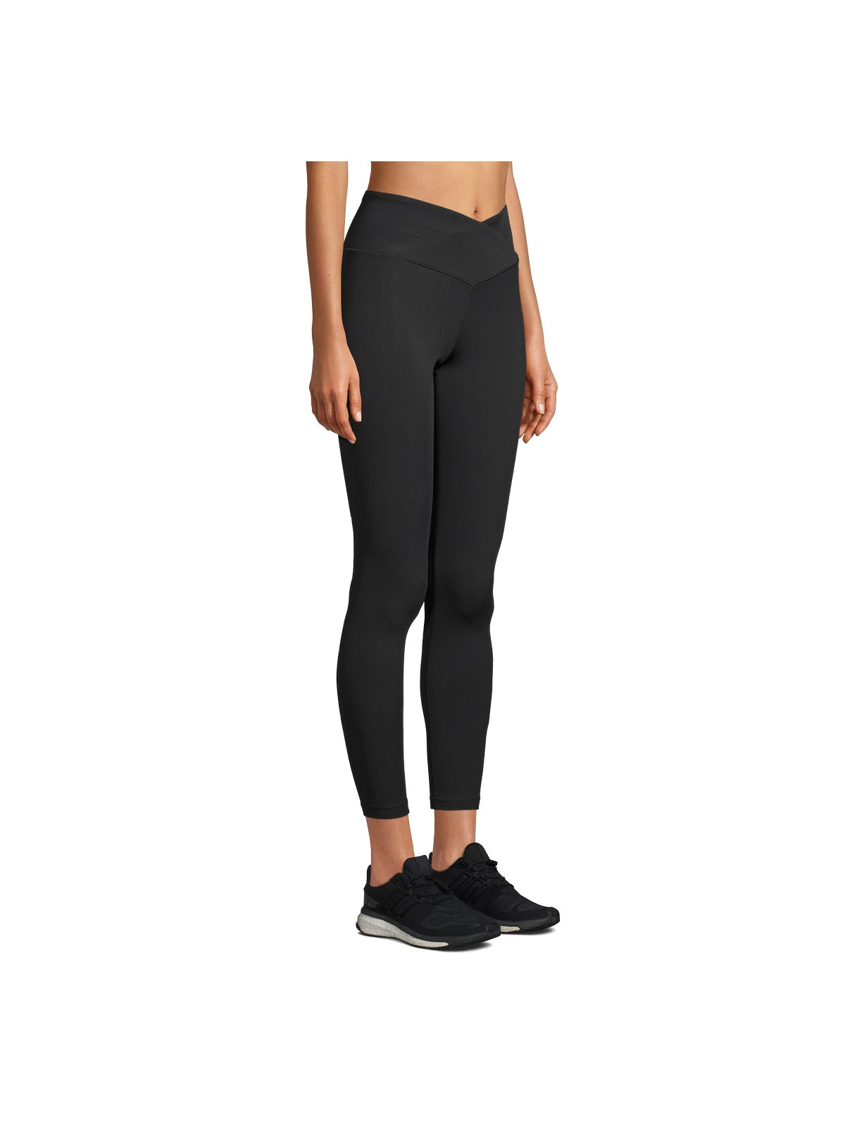 Legginsy treningowe damskie CASALL Overlap High Waist Tights kolor czarny