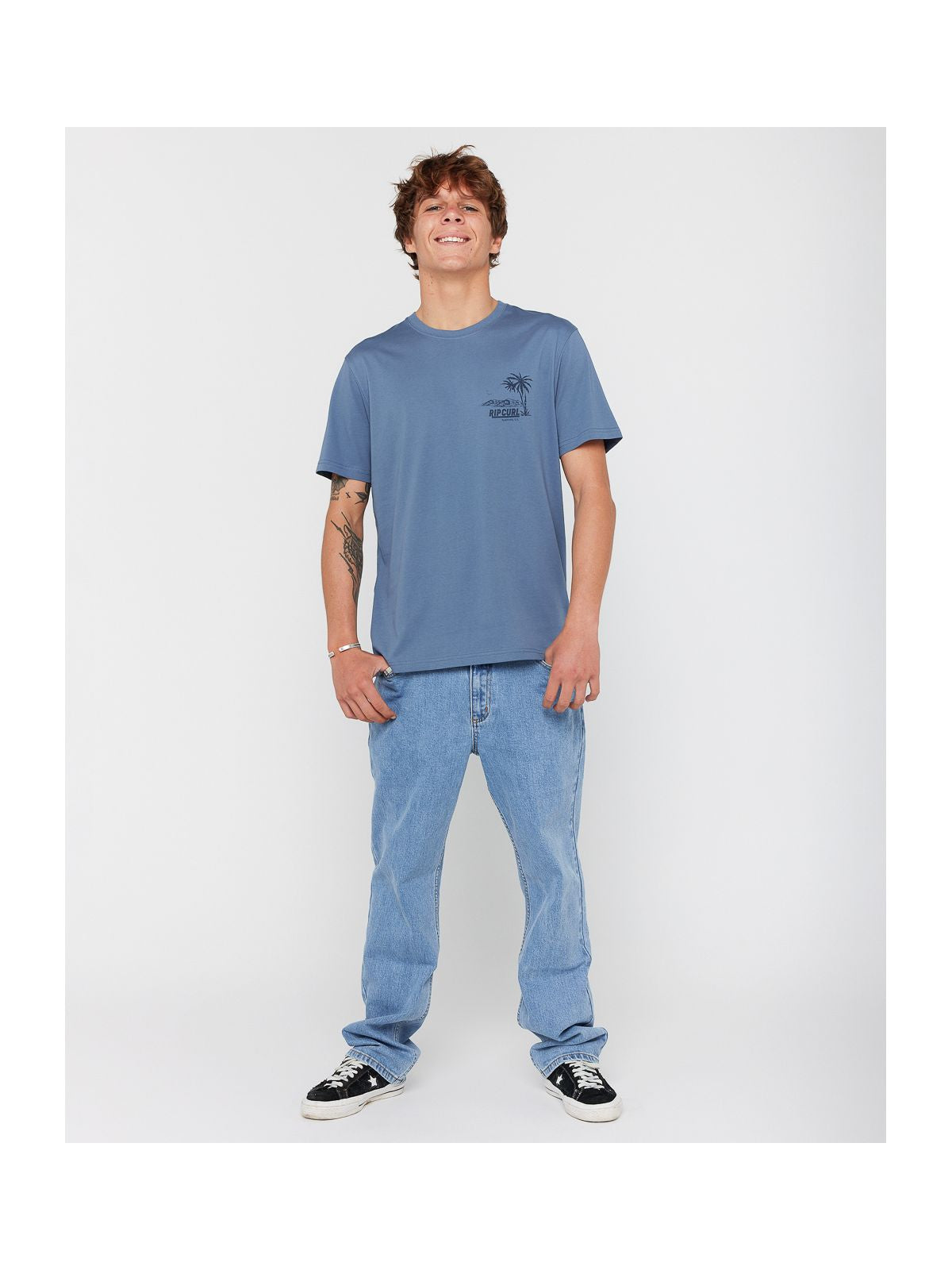 Koszulka RIP CURL SPORTLINE TUBULAR TEE niebieska