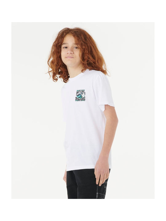 Koszulka RIP CURL HAZED &amp; TUBED TEE-BOY biała
