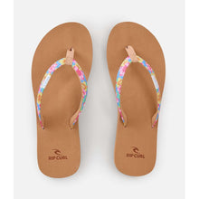 Japonki damskie RIP CURL Freedom Bloom Open Toe brązowe
