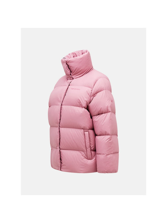 Kurtka puchowa Peak Performance W Down Puffer brązowy - narciarska - Adventure Sports
