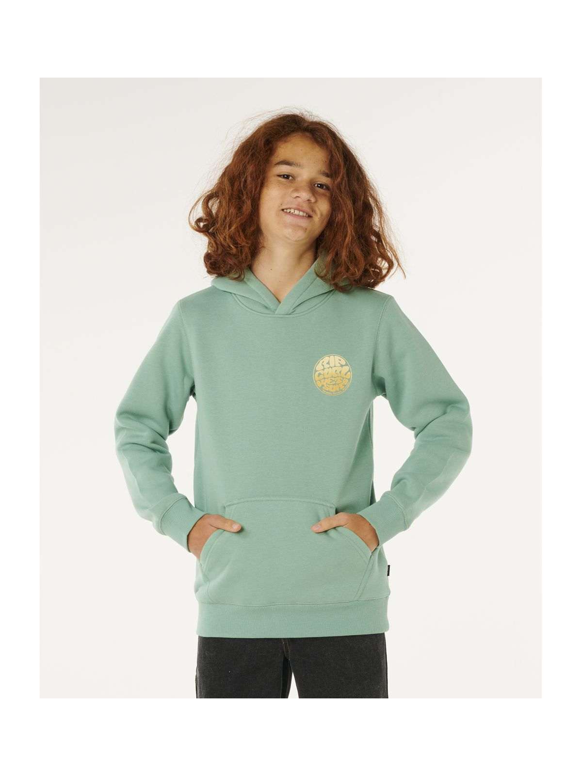 Bluza dziecięca RIP CURL Wetsuit Icon Hood-Kid zielona