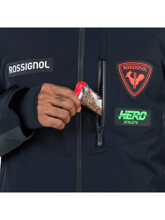 Kurtka narciarska męska Rossignol Hero Blackside Jkt czarny - Adventure Sports
