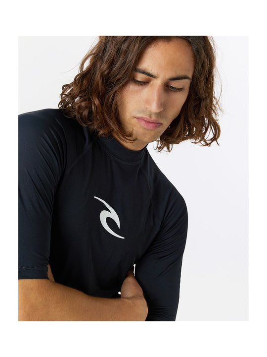 Koszulka do pływania męska RIP CURL Waves Upf Perf S/S czarna
