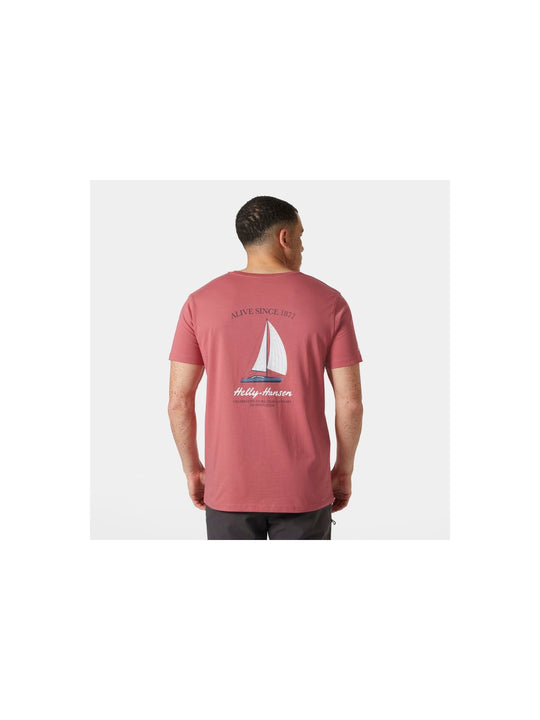 Koszulka HELLY HANSEN SHORELINE T-SHIRT 3. czerwony - Adventure Sports
