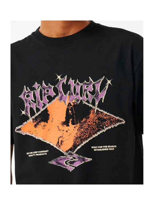 Koszulka RIP CURL Qsp Metal Core Tee czarny - Adventure Sports

