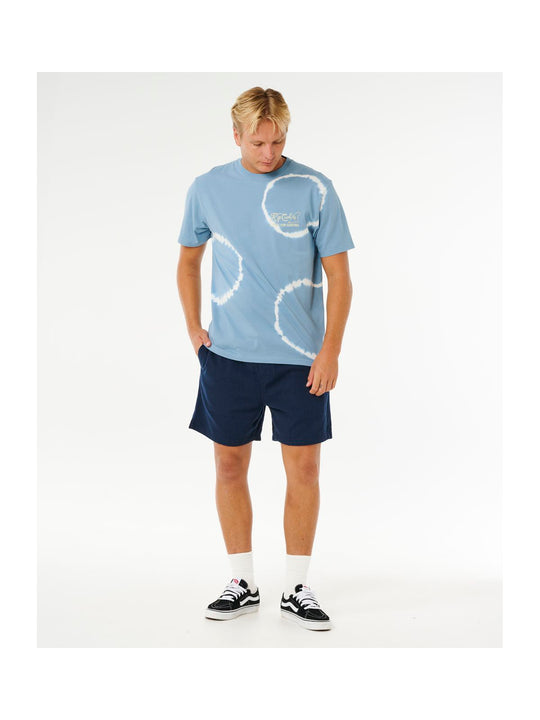 Koszulka męska RIP CURL Pacific Rinse Fin Tee niebieska
