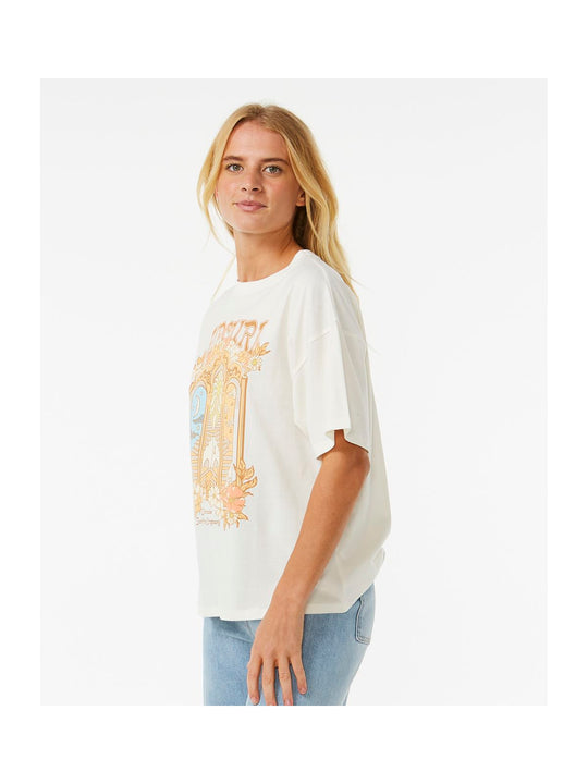 Koszulka RIP CURL Tropical Tour Hertiage Tee biały - Adventure Sports
