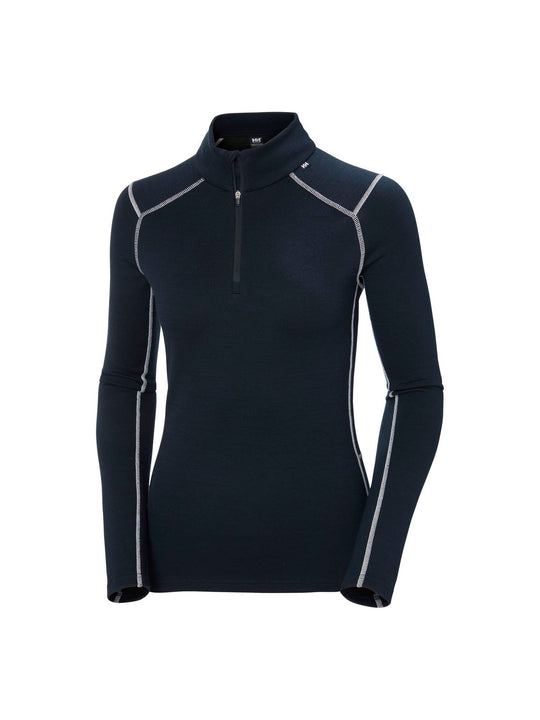 Koszulka damska Helly Hansen W Lifa Merino Midw 1/2 Zip niebieski - Adventure Sports
