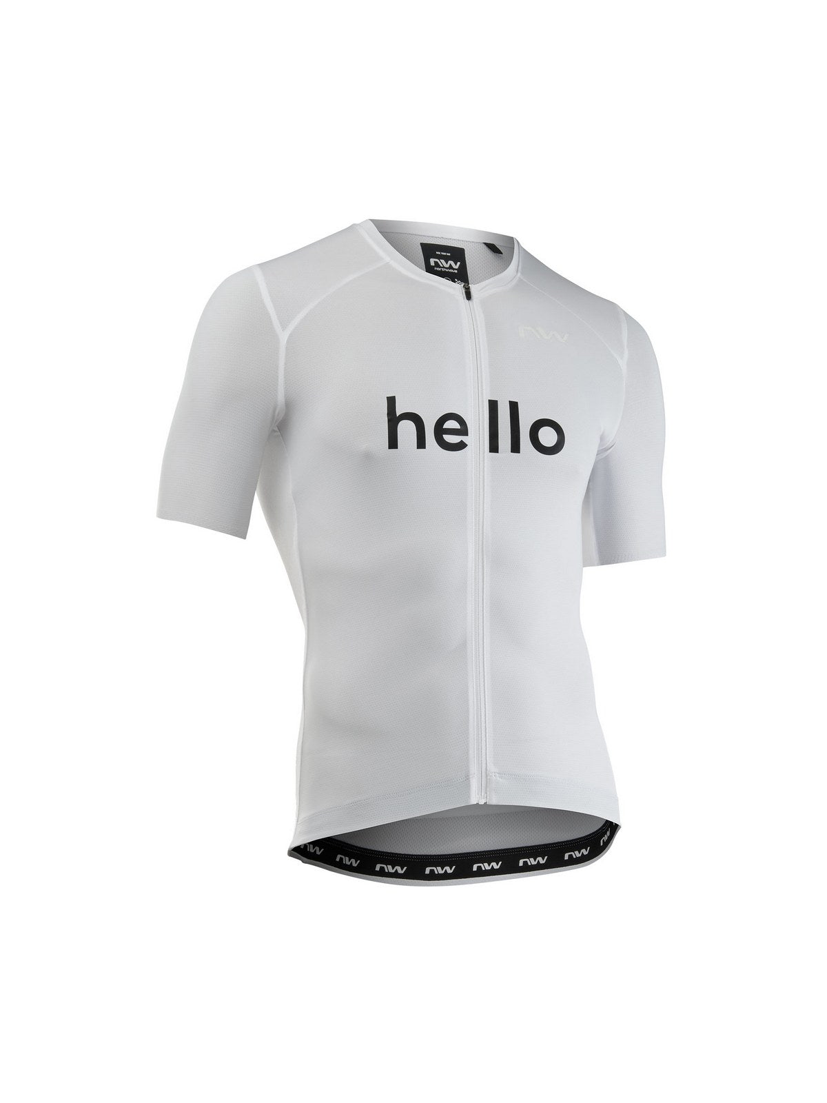 Koszulka rowerowa NORTHWAVE Blade Hello Goodbye Jersey S/s biała