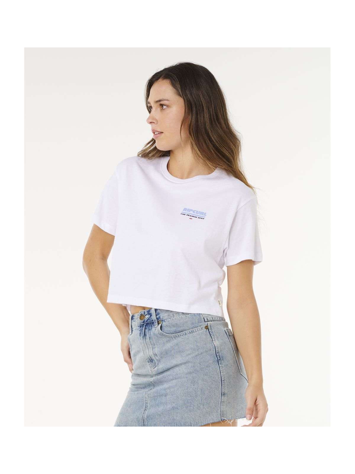 Koszulka damska RIP CURL Hayley O Crop Tee biała