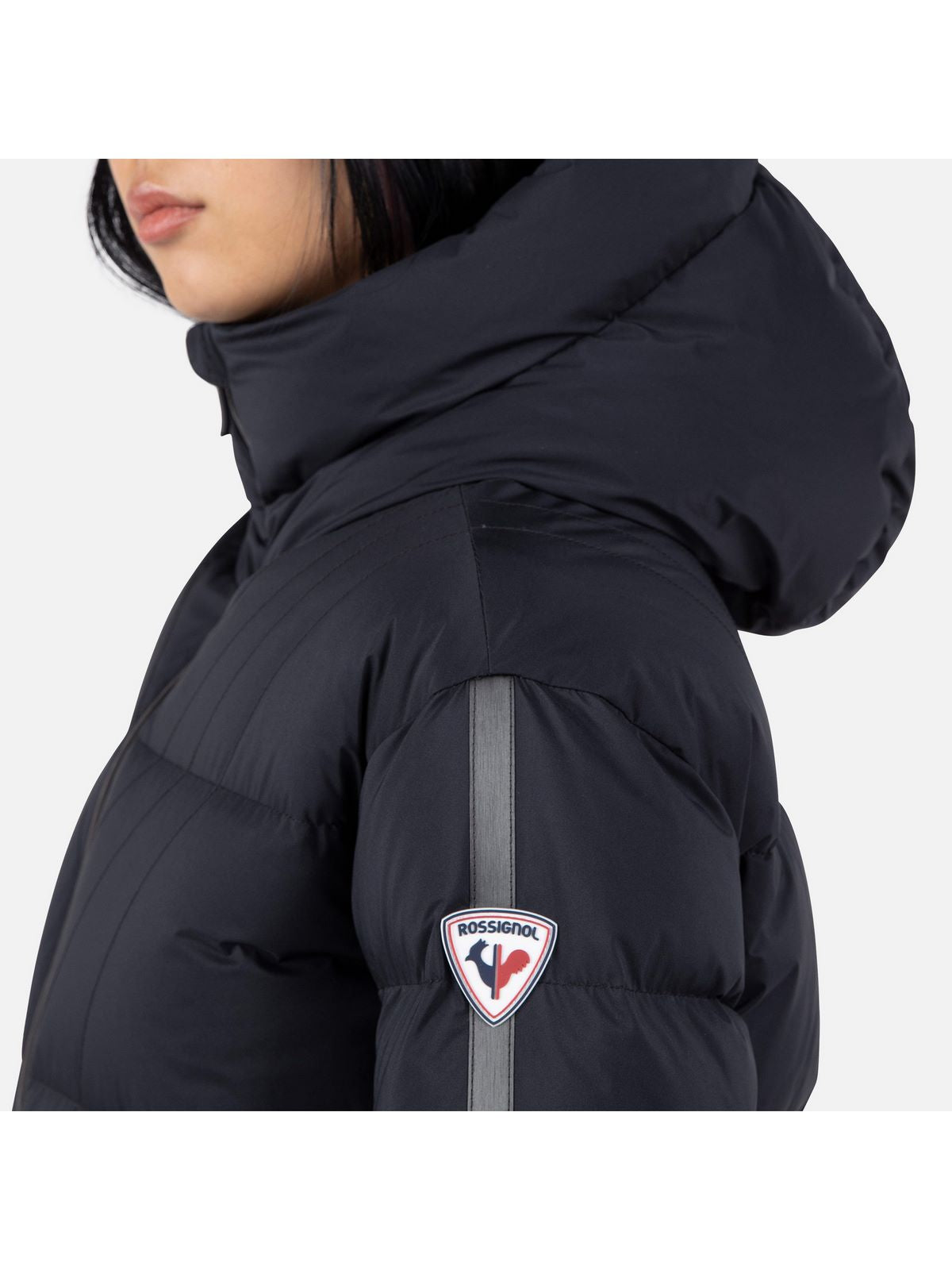Kurtka puchowa damska Rossignol W Ventina Bomber Down Jkt czarny - narciarska - Adventure Sports