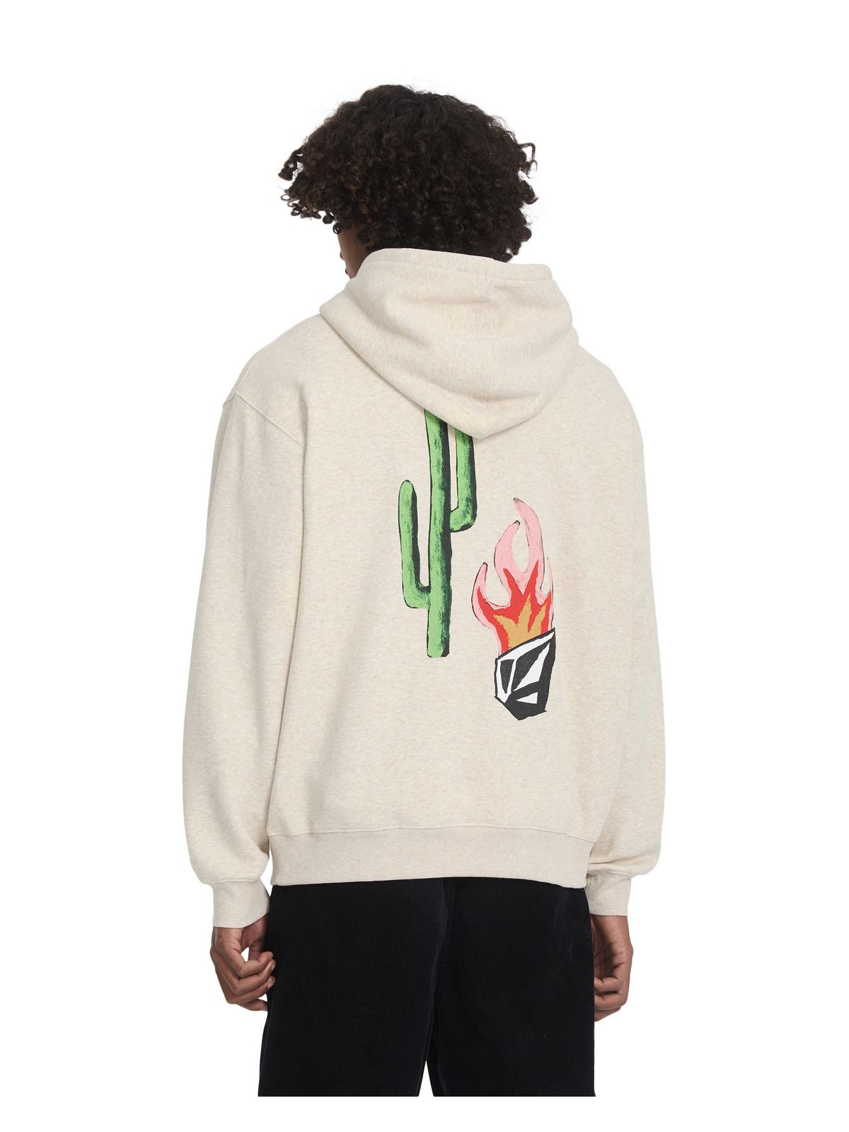 Bluza z kapturem VOLCOM Fa Mickey Mason Po biały