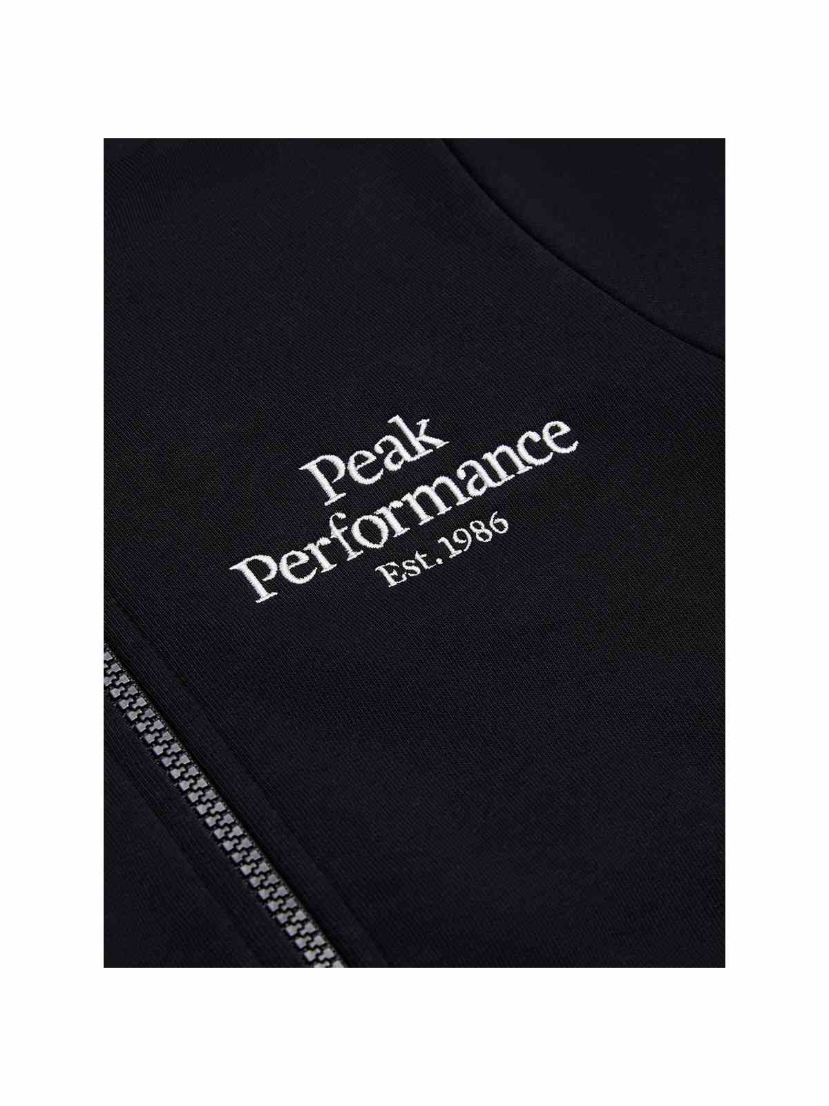 adventuresports bluza-peak-performance-jr-original-zip-hood-czarny-g79981020-050 detail