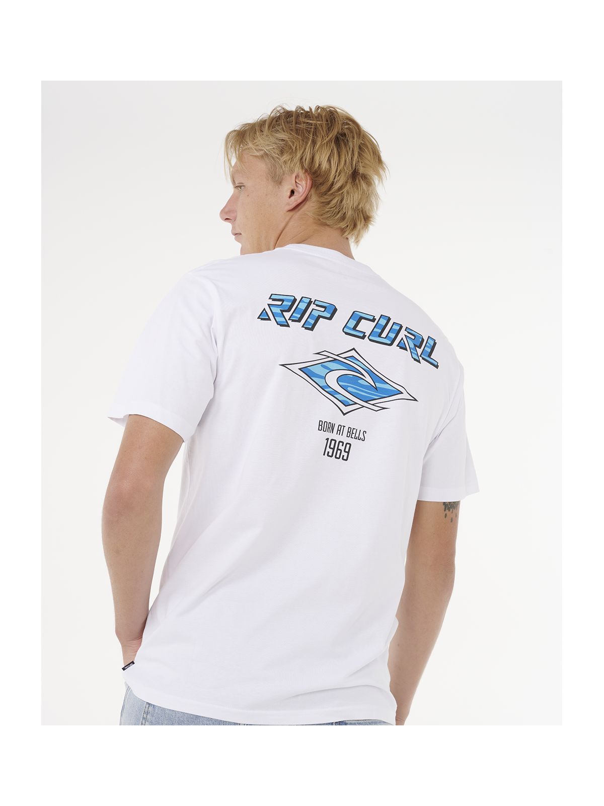 Koszulka RIP CURL Fade Out Icon Tee biała