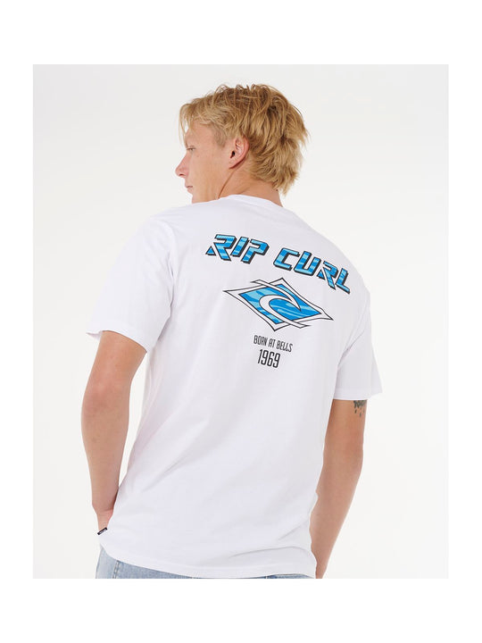 Koszulka RIP CURL Fade Out Icon Tee biała

