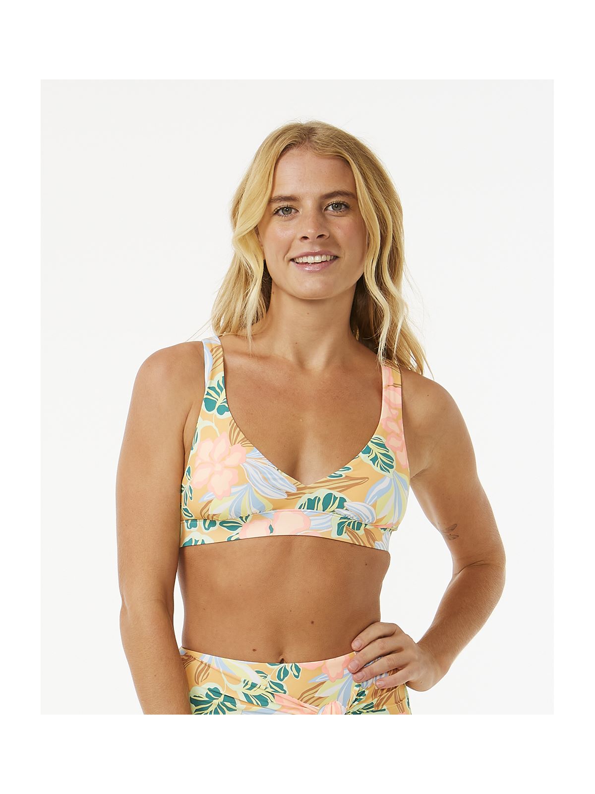 Top RIP CURL Follow The Sun Crop pomarańczowy - Adventure Sports