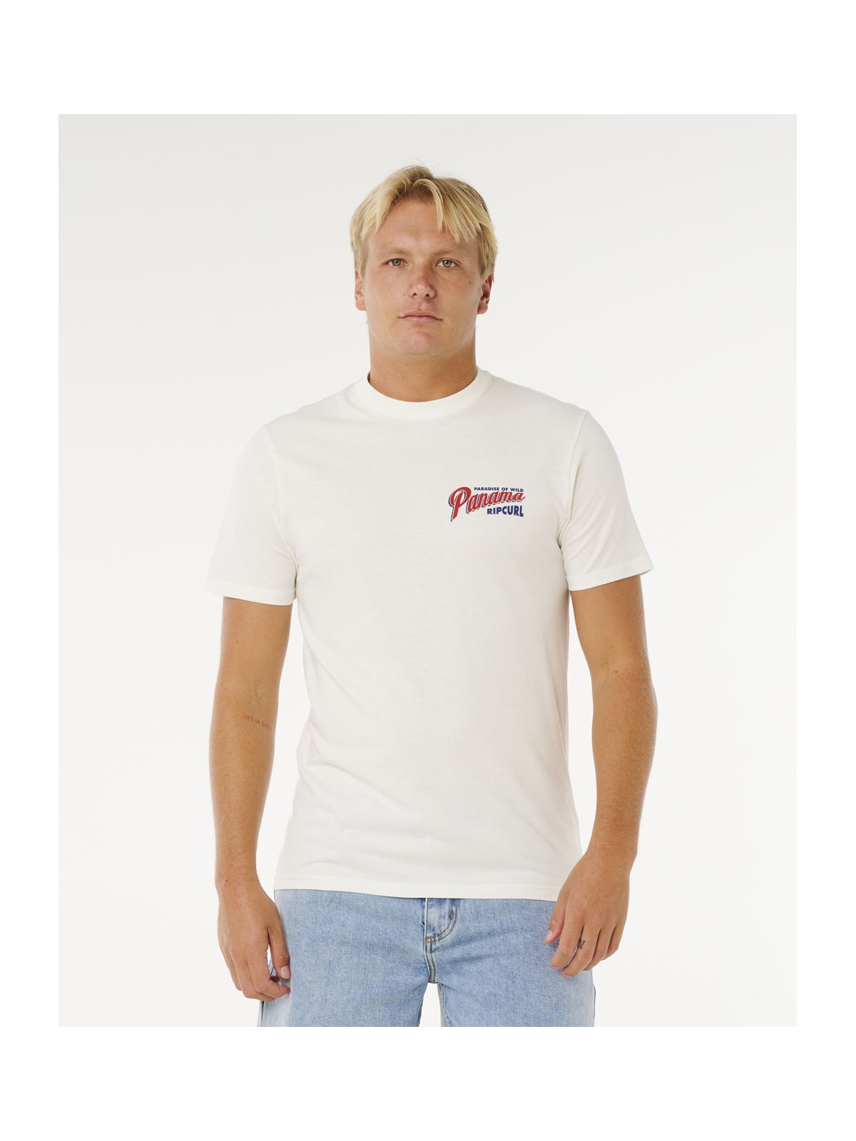 Koszulka męska RIP CURL Desti Animals Tee biała