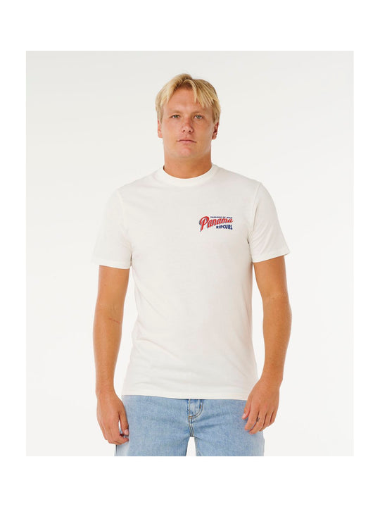 Koszulka męska RIP CURL Desti Animals Tee biała
