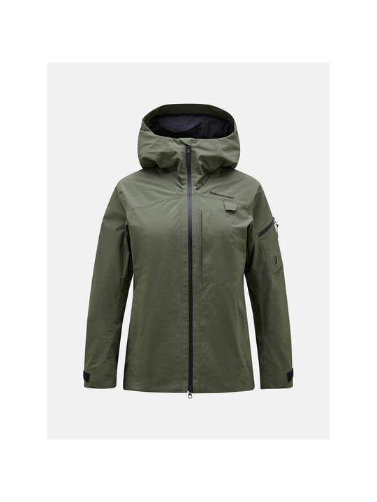 Kurtka narciarska Peak Performance W Alpine Gore-Tex 2L zielony - Adventure Sports
